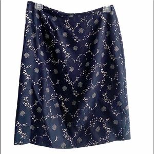 🍀Ann Taylor Blue floral skirt, gorgeous